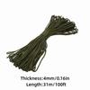 Durable Survival Rope 100 FT Emergency Tool Practical Parachute Cord  Outdoor Survival