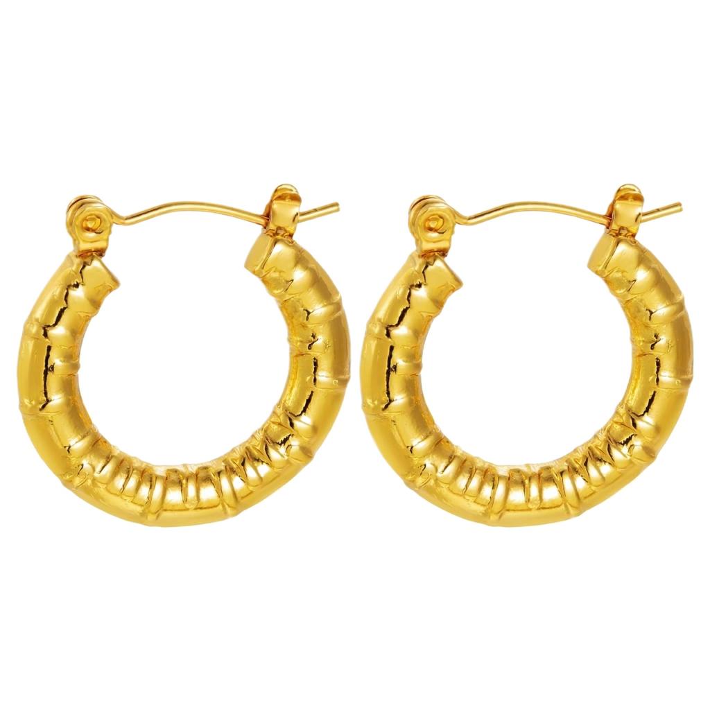 Boucles d'Oreilles en Acier Inoxydable pour Femmes Vintage Luxe Élégant Bijoux en Acier Titane