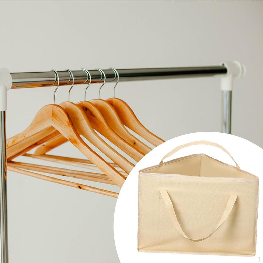 Rigid Clothes Hanger Organizer Bag Case Space Saving Storage Box with Dustproof Lid for