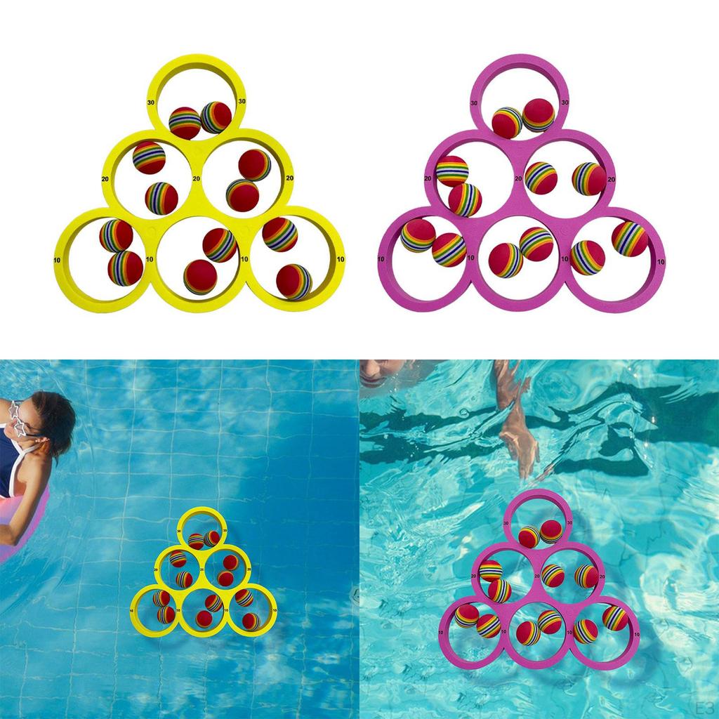 Colorful Ball Toss Game for Swimming Pool with Easy Setup