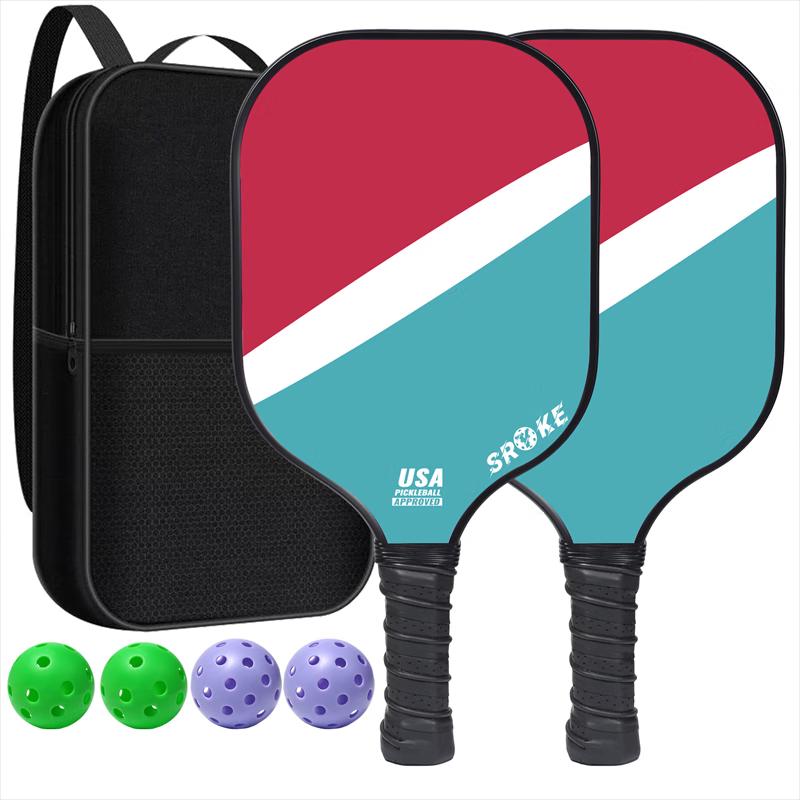 

Fiberglass Paddle Racket Set