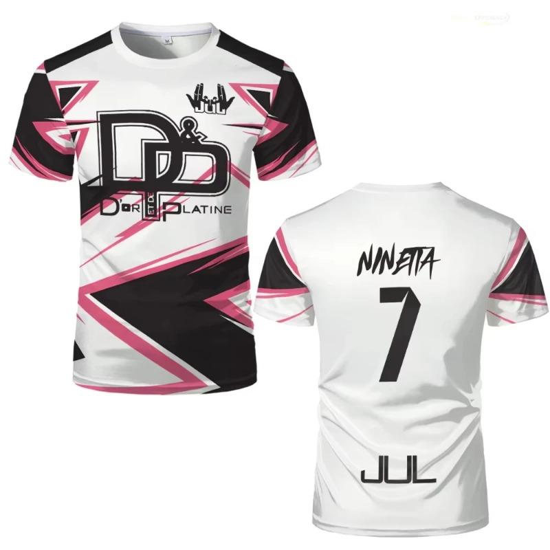 Summer Jul T-shirt Training 3D Print Breathable Quick Dry Football Jersey Men Outdoor Sports Top
