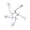 10/50X Cârlig Răsturnat Titan Tungsten Cu Barbă Cârlig de Pescuit Cap Jig Staniu Cârlig cu Ochet