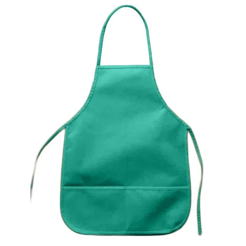 Children Kids Plain Apron Boys Girls Kitchen Cooking Baking Painting Cooking Art Bib Fashion Apron Baby Pinafore