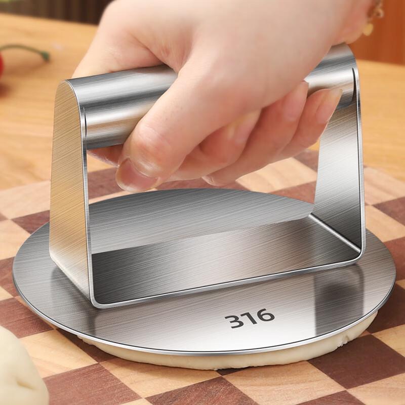 Wutuo 316 Stainless Steel Round Griddle Press