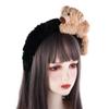 Makeup Headband Cartoon Plush Headband Women Hair Accessories Wash Face Hair Band Width Hair Hoop
