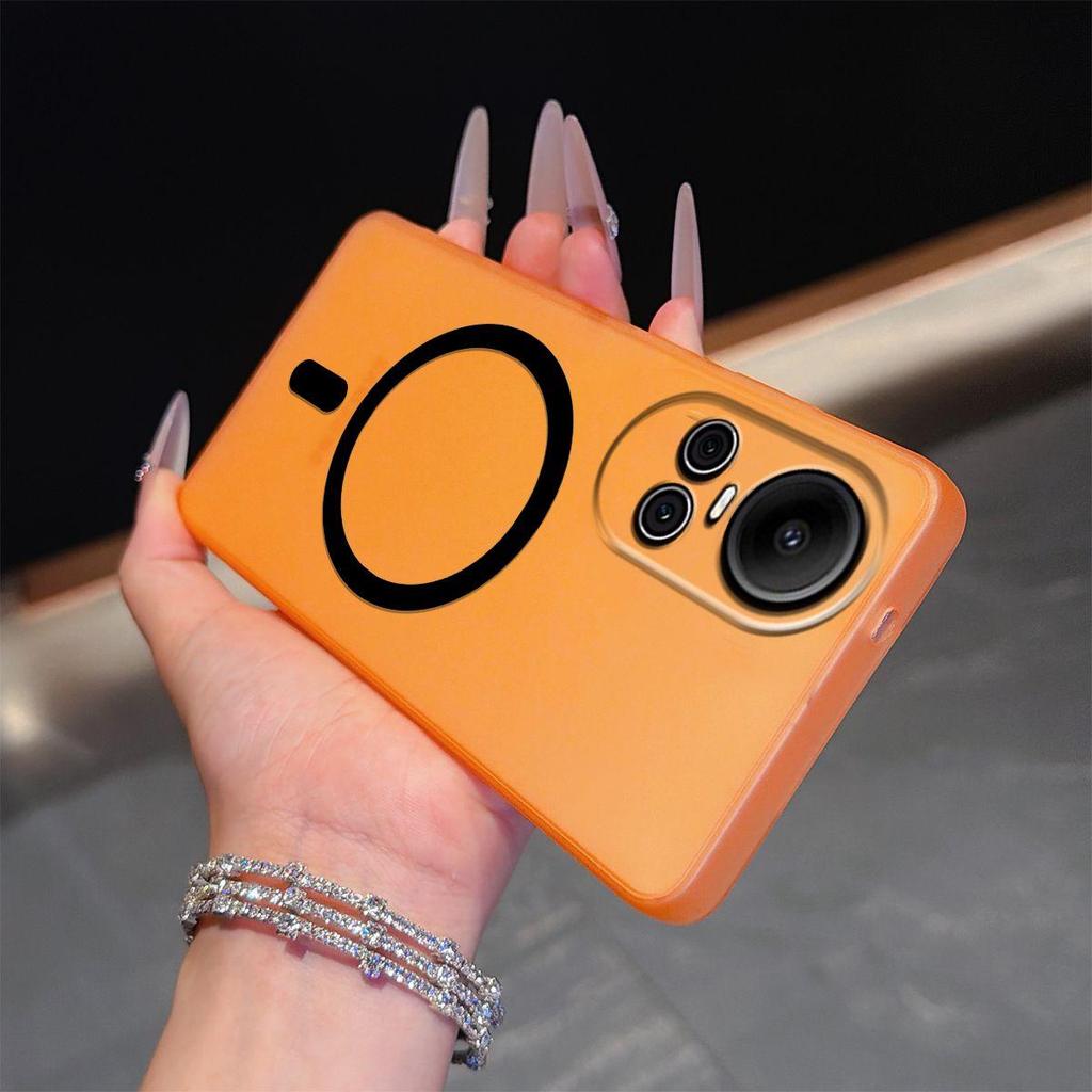 Frosted Semi Clear Magnetic Phone Case for OPPO Reno10pro 5G,Reno10 5G Soft TPU Shockproof Cover