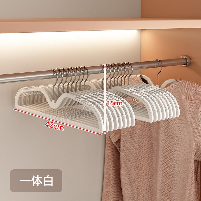 Rotatable Short-Neck Anti-Slip No-Trace Clothes Hangers, 10pcs Anti-Shoulder Mark for Home Closet & Laundry Storage Organizer