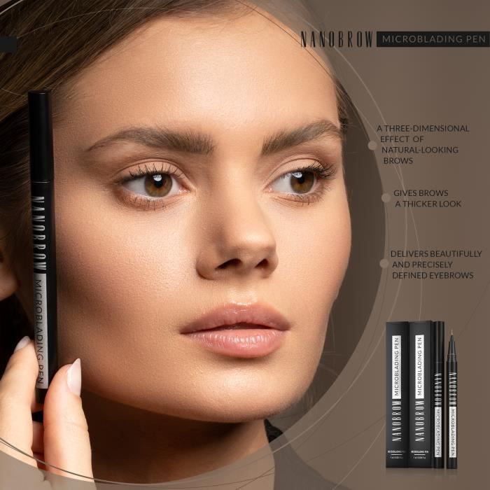 Crayon Sourcil Microblading Nanobrow Warm Blonde - Crayon À Sourcils, Effet Microblading, Accentue, Densifie Et Comble Les Sourcils