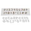 Digit Symbol Frame Metal Silvery Stencil Embossing Cutting Dies For Diy Scrapbooking Paper Album Cards Making
