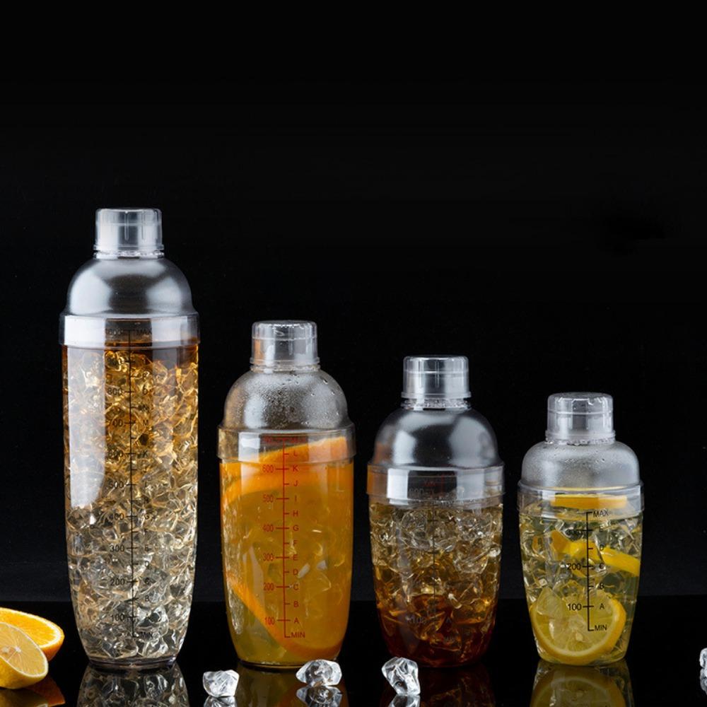 300/500/700/1000ml Akrylový šejkr na mléčný čaj Koktejlový šejkr na džus Láhev Mixér na džus Barové potřeby