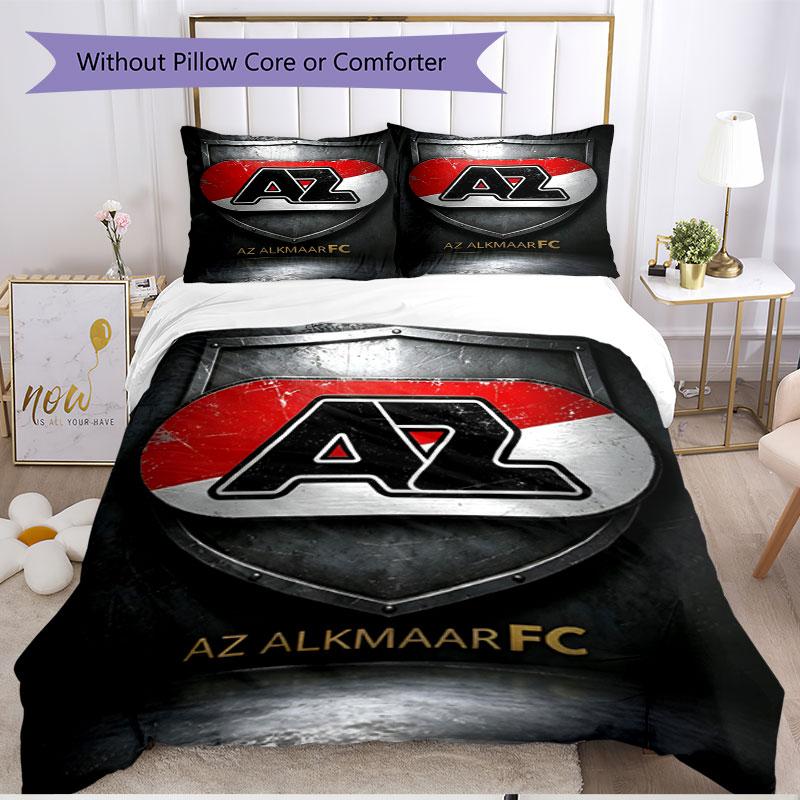3pcs Duvet Cover Set (1*Duvet Cover + 2*Pillowcase, Without Core), AZ Alkmaar Print Soft All‑Season Bedding Set, Home Bedroom Decor Gift