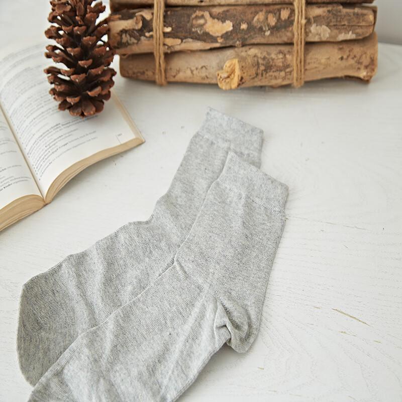 Hengyuanxiang Men's Combed Cotton Business Socks (5 Pairs Gift Box)