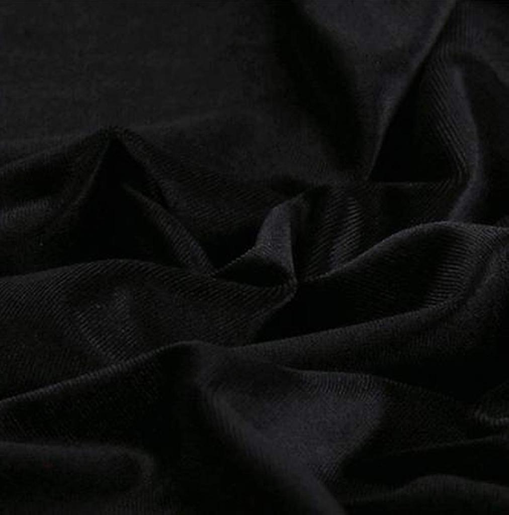 moonfarm 16 colors to choose from Premium Velvet Fabric Craft Cloth 2m Width 1.5m (Black)