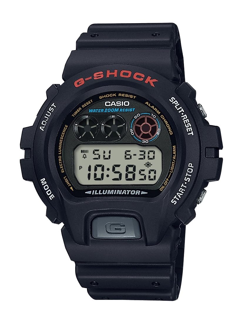 

Часы CASIO G-SHOCK, Модель для зарубежного рынка, EL-подсветка, DW-6900G-1VQ, Черный, Товар параллельного импорта