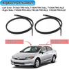 Roof Molding Drip Weatherstrip Compatible with Honda Civic Sedan 2012 2013 2014 2015 4-Door, Pair Car Roof Drip Side Finish Moulding, Replaces