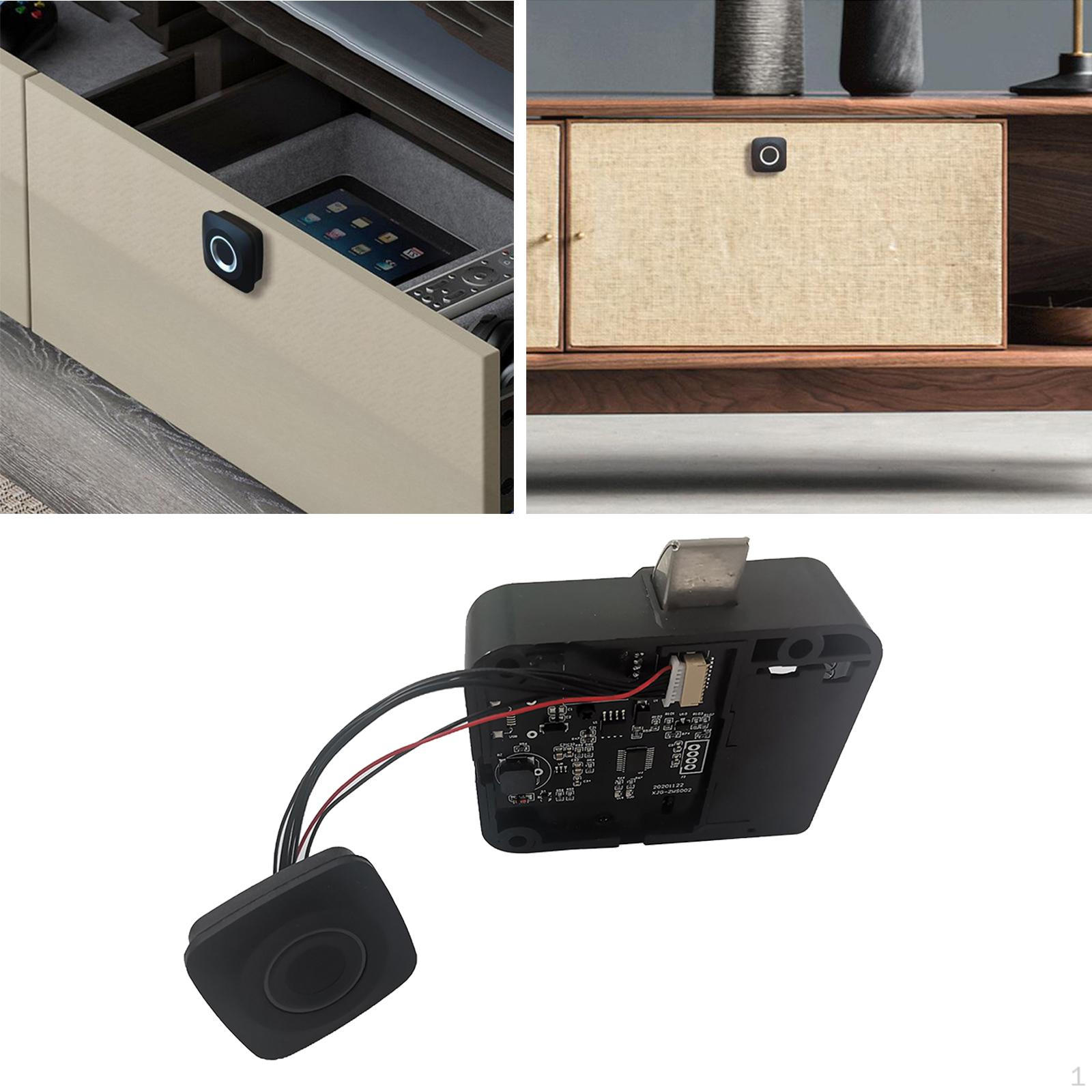 

Fingerprint Lock Cabinet Locks Biometric Keyless Wooden Locks, Suitable for