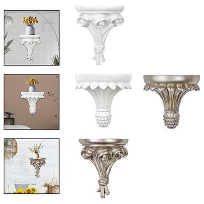 Prateleira de Parede Versátil Retro Sala de Estar Fácil Instalação Decorativa Criativa Suporte para Bijuterias Suporte para Pequenas Estátuas Ornamento