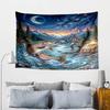 Salmon Amidst Nature Tapestry, Unique Design Tapestry, Wall Decor for Bedroom,Livingroom, Playroom,Heartwarming Fan Holiday Gifts