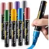 8PCS Metallic Liquid Chalk Markers, Jumbo Neon Glass Markers for Chalkboard, Window, Menu & Poster – Compatible with Bistro Boards