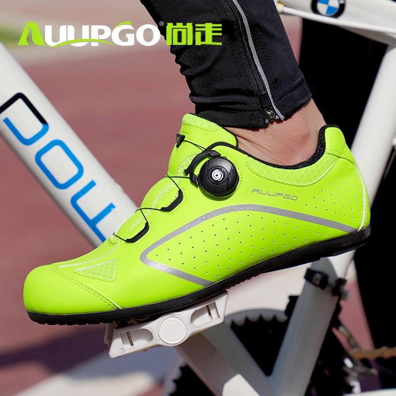 Original Auupgo 2024 New Cycling MTB Shoes Route Cleat Road Bike Speed Flat Sneaker Racing Women Bicycle Mountain Spd Biking