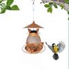 Cat-Shaped Parrot Feeding Station Cute Bird Water Bowl Bird Raising Tool Bird Feeder  Outdoor