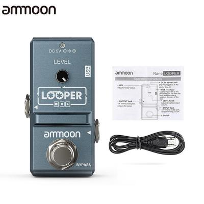 AP-09 Nano Loop E-Gitarre Effektpedal Looper True Bypass Unbegrenzte Overdubs 10 Minuten Aufnahme mit USB-Kabel