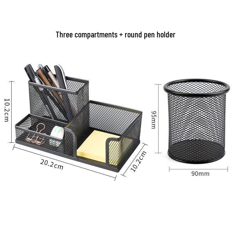 Креативный минималистичный металлический держатель для ручек и настольный органайзер