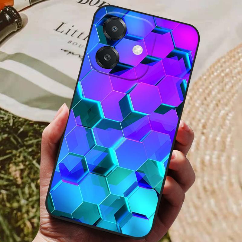 Para OPPO A3 A3x Funda Lujosa Cubierta Trasera de Silicona Funda de Teléfono para OPPO A3x 4G 5G Fundas A 3 3x Parachoques Suaves Coque A60 5G Lindas Capas