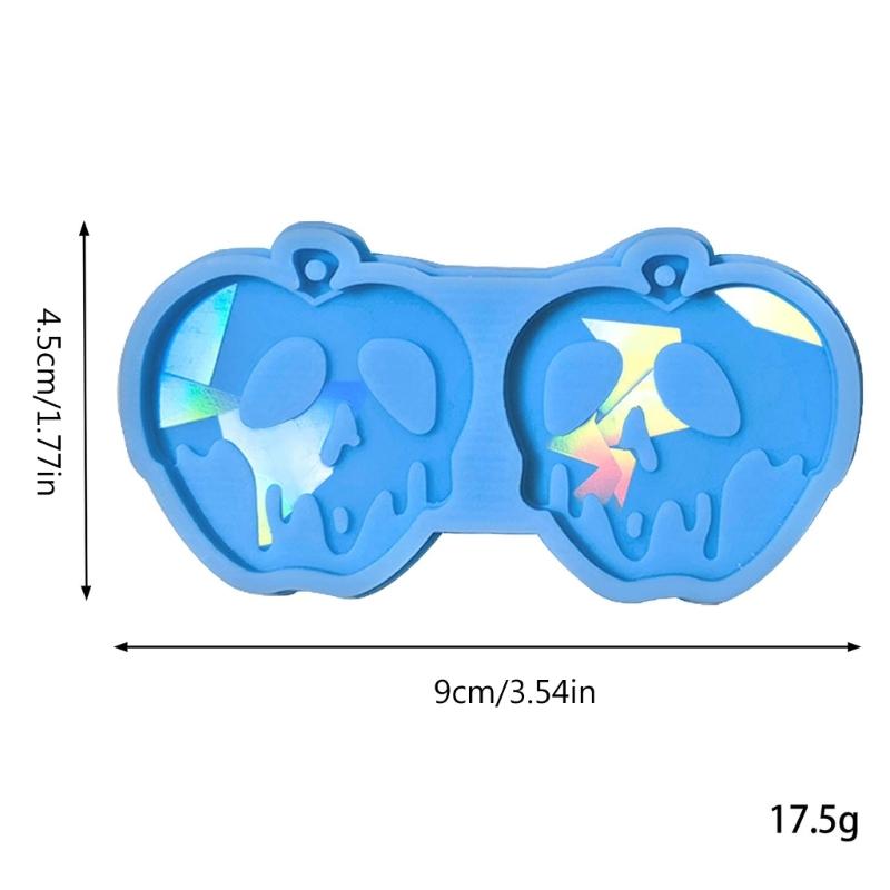 Licht und Schatten Schlüsselanhänger Silikonform Perforierbare Ohrringe Anhänger Handgemachte Form Valentinstag Geburtstagsgeschenk Schmuck