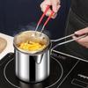 Stainless Steel Mini Fryer Pot Deep Pan Olecranon Type Diversion Port Pot Frying Pans Multifunctional Kitchen Fries Cooking Tool