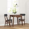 Dining Chairs with Cushions 2 pcs Brown Solid Rubberwood