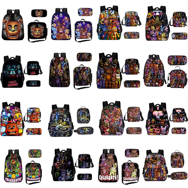 Stylish Toy Bear Backpack For Middle School Students Large Capacity And Vintage Design