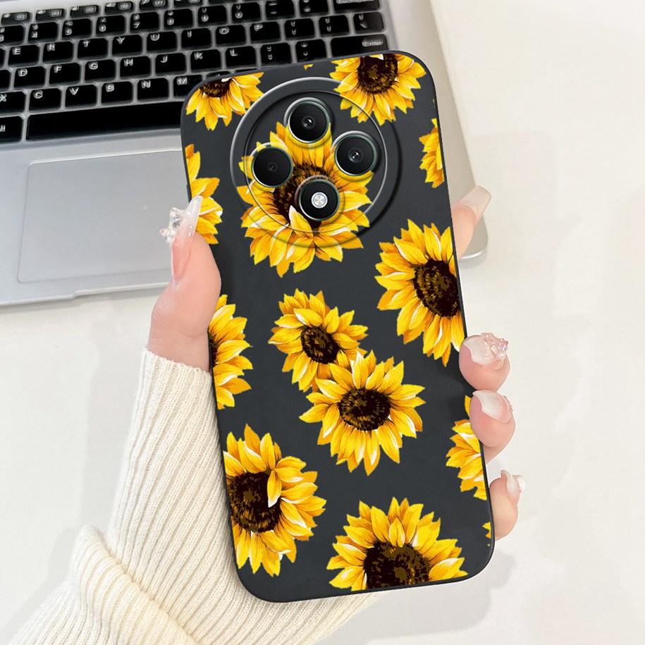 For OPPO Reno 12F 5G Case 2024 Fashion Pretty Girls Soft Liquid Silicone Shockproof Cover For OPPO Reno12 F 4G Reno 12 FS Bumper