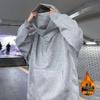 Unisex High-End Heavyweight Turtleneck Hoodie with Embroidery - Autumn/Winter Trend
