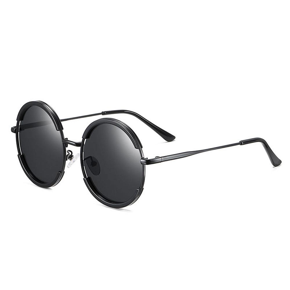 round frame polarized sunglasses