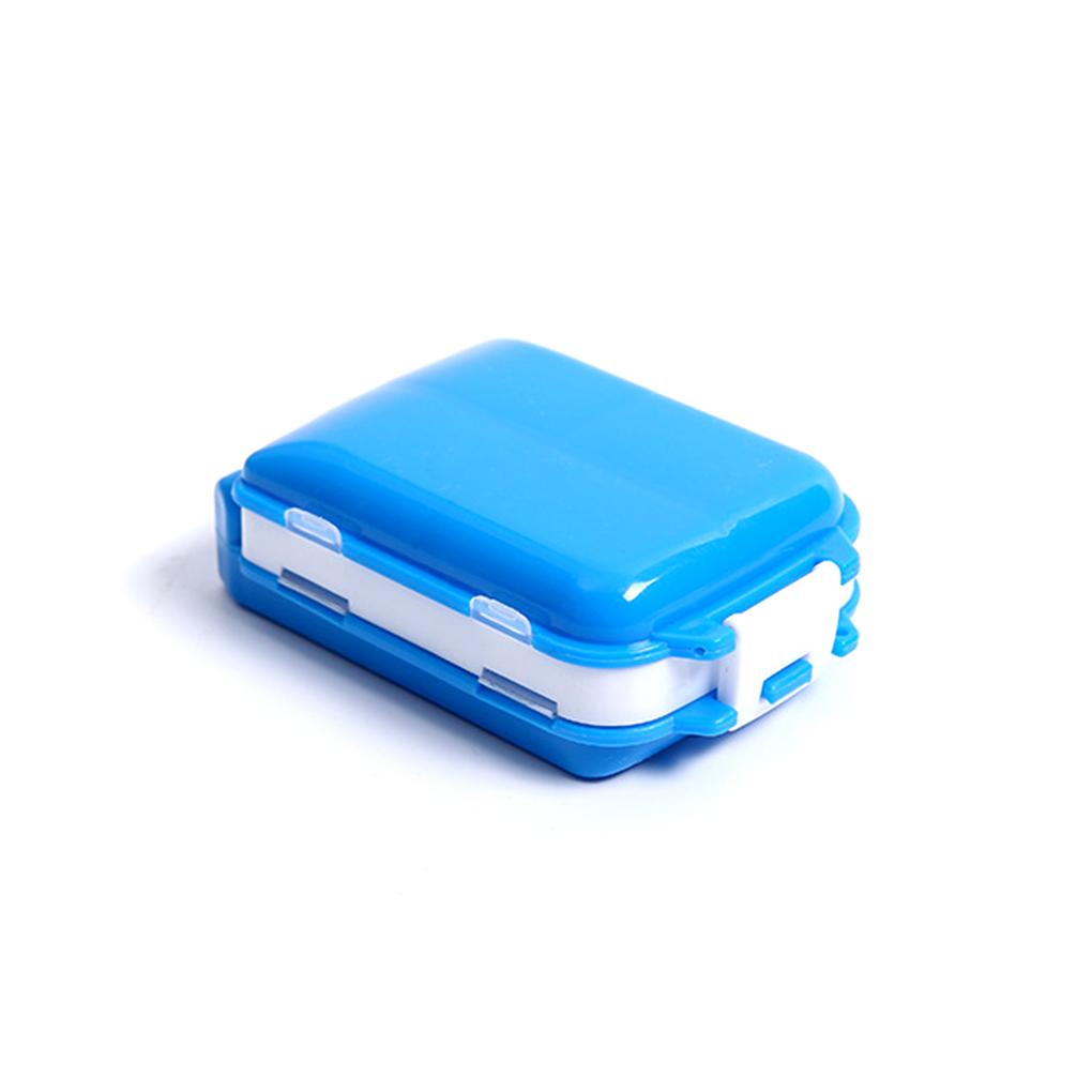 Pill Box Sealed Portable Container Collapsible Tablet Organizer Storage Divider Hiking Indoor Outdoor Dispenser