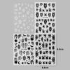 Halloween Nail Art Stickers Heart Spider Webs Designs Bat Moon Star Sliders Self-Adhesive Decals For Festive Manicure