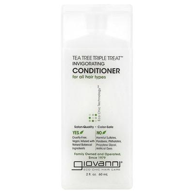 Tea Tree Triple Treat Invigorating Conditioner, All Hair Types, 60Ml(2Fl Oz)