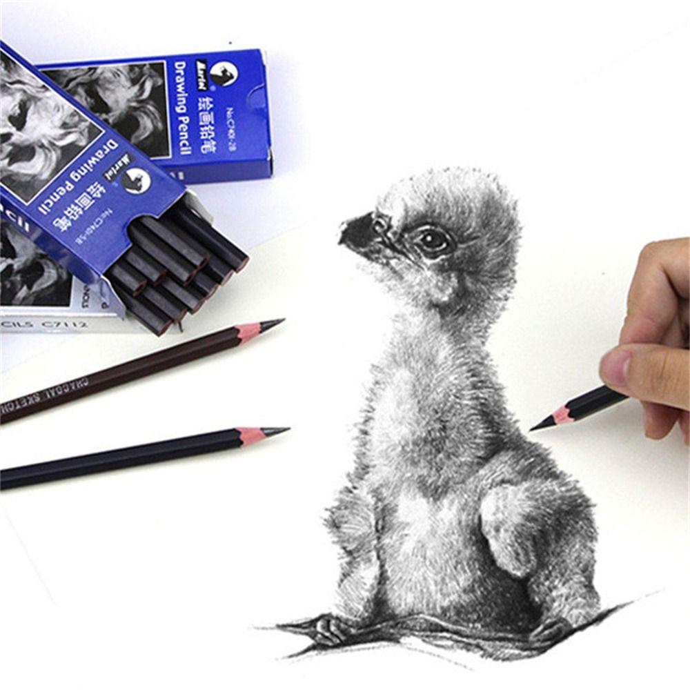4B 5B 6B Art Stationery 12B 14B Soft Charcoal HB 2H B 2B Sketch Pencils 2B Pencils Drawing Pencils