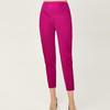 Women's Summer High Waist Vertical Stripe Pleated Cigarette Pants - Slimming Tapered Cropped Design