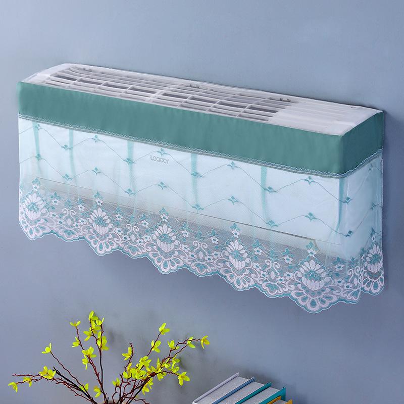 1PC Polyester Wall Mounted Anti-dust Cover Gauze Curtain Air Conditioning Cover