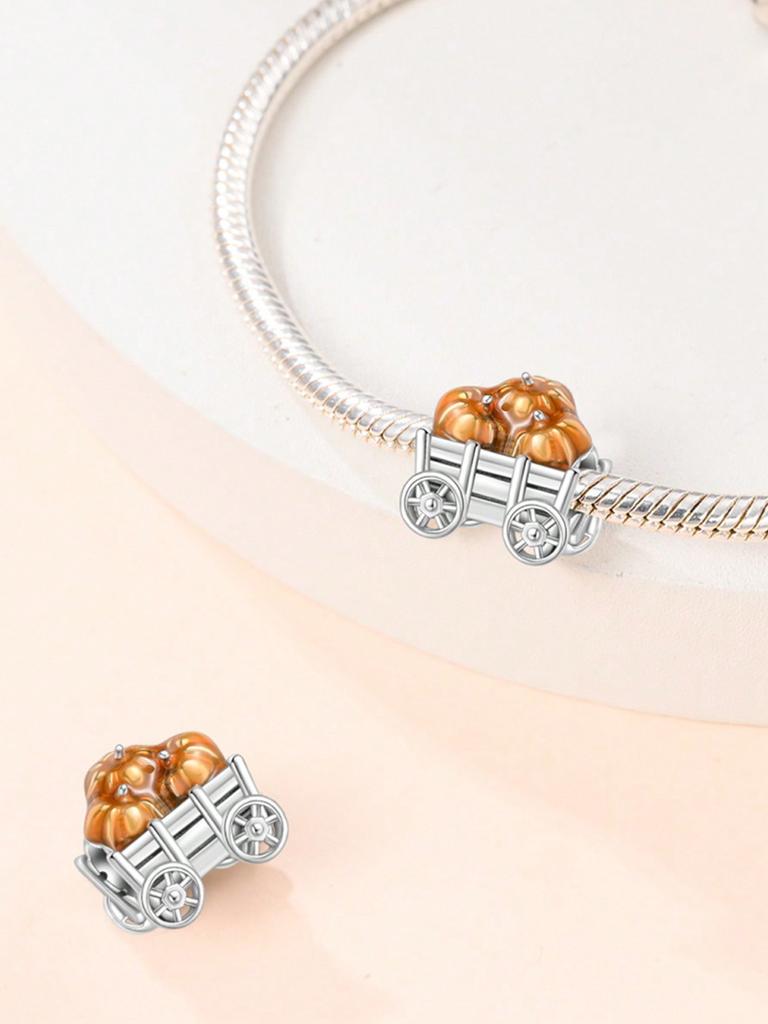 Charms Plata Copper Colors Halloween Pumpkin Beads Charm Pendant For Original Bracelet For Women Diy Jewelry Love Gift