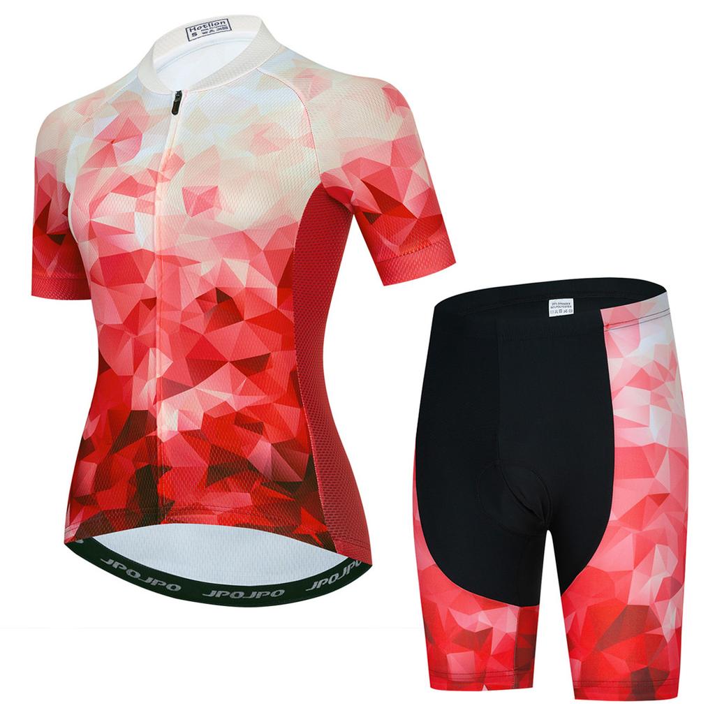 2025 Women's Cycling Jersey Set Summer Anti-Sweat Bicycle Clothing Kit Breathable Mountain Ladies Bike Clothes Cycling Suit