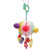 Baby Sensory Toy Grab Ball Rattle Geometric Pattern Cloth Ball Cartoon Hanging Toy for Baby Bed and 