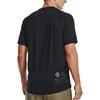 Under Armour Solid Color Breathable Training Short Sleeve T-Shirt Men Tops Black 1370405-001