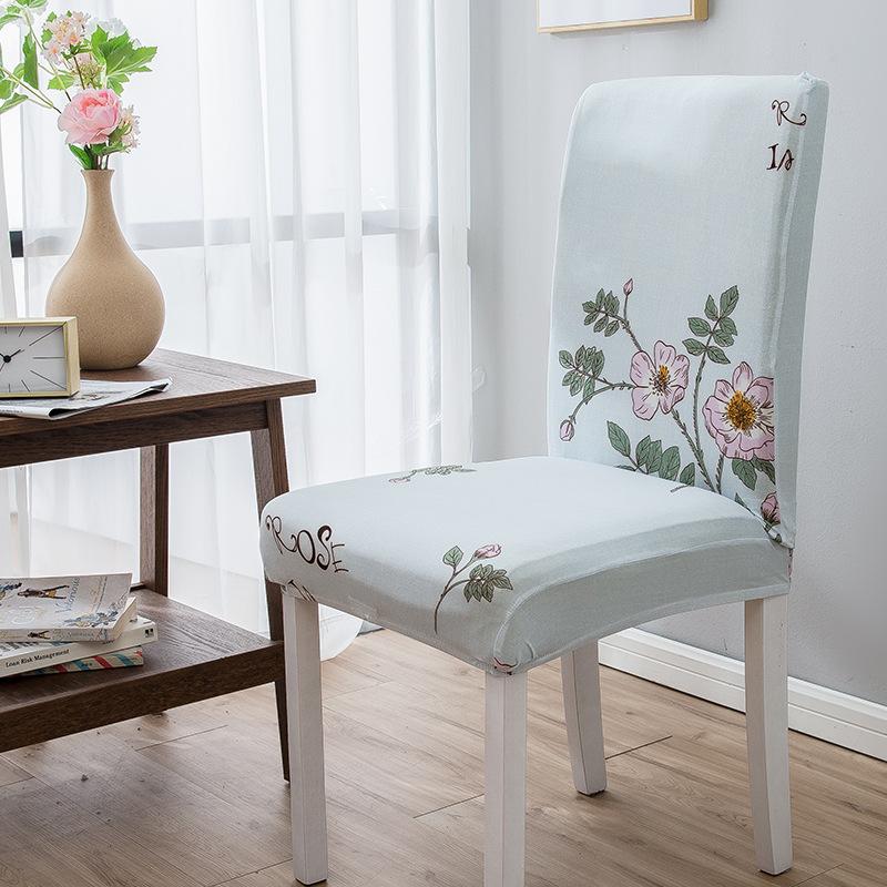 High Elastic Household Chair Cover One-piece Dining Table Chair Cover Chair Cover Fabric Four Seasons