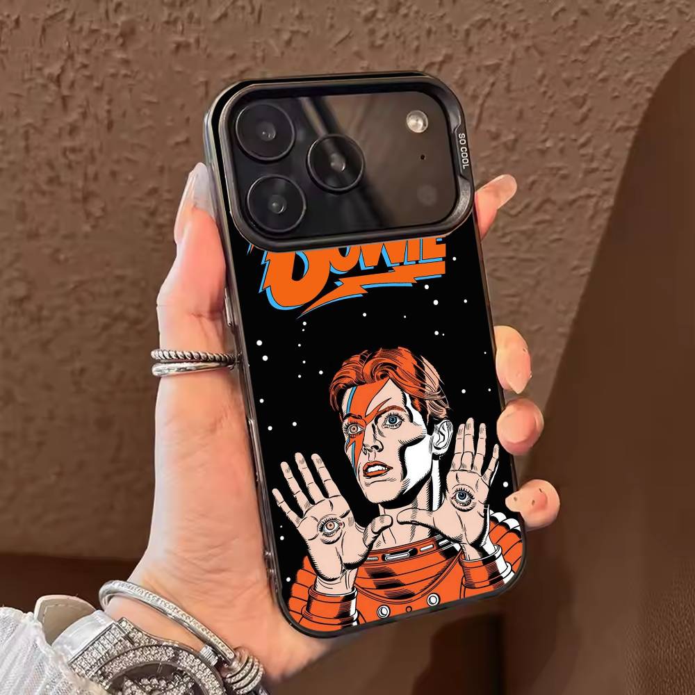 Singer D-David B-Bowie  Phone Case Color Silver Shell For IPhone 17 16 15 14 13 12 11 Pro Max Plus