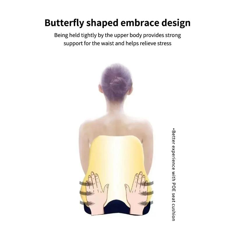 Lumbar Back Cushion with Memory Foam - Multi-Scene Support for Car, Office, Gaming Chairs & Postpartum Pain Relief Pillow