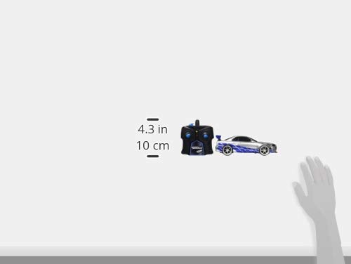 Jada Toys Fast & Furious 1:24 2002 Nissan GT-R R34 Remote Control Car RC, 2.4GHz, Toy for Kids and Adults